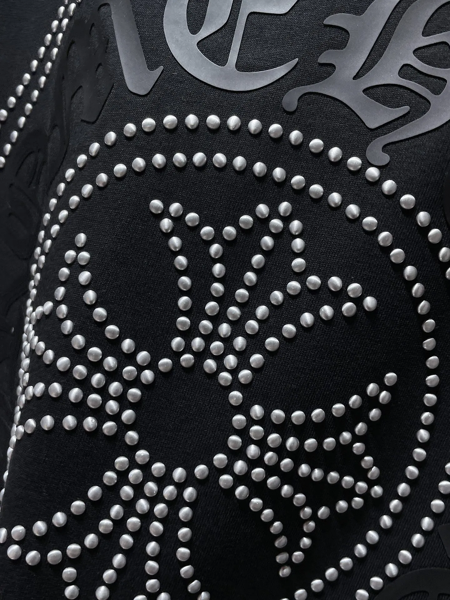 P180 New in summer Chrome Hearts 25ss High weight, environmentally friendly and high-quality top fabric 280g Chrome silicone hot diamond cross horseshoe short sleeves, counter synchronization, replica version 1:1 Recommended colors: white, black